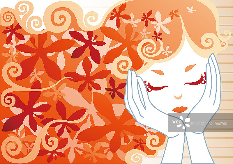 可爱的女生图片素材