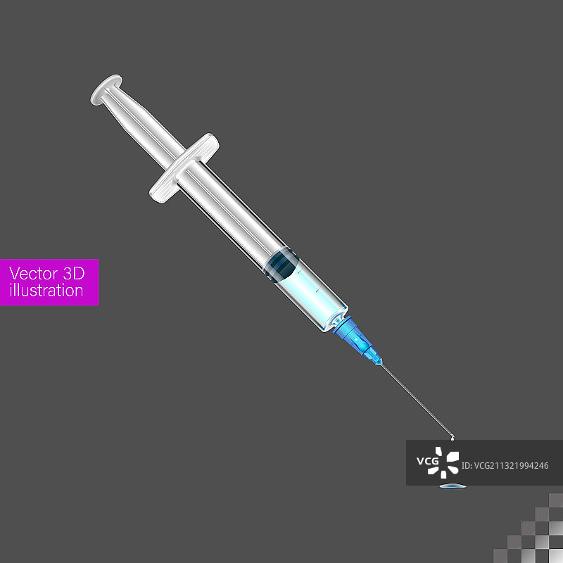注射器液体滴落隔离照片图片素材