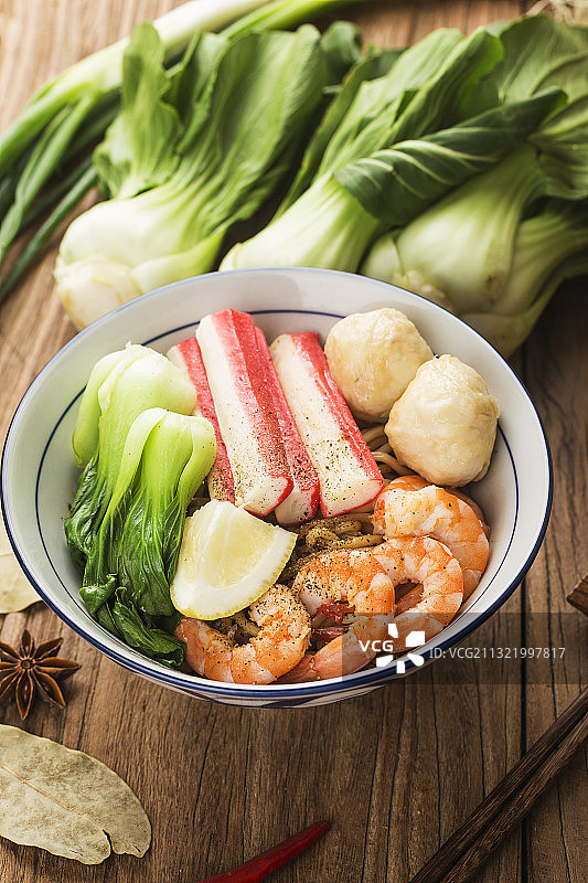 海鲜捞面图片素材