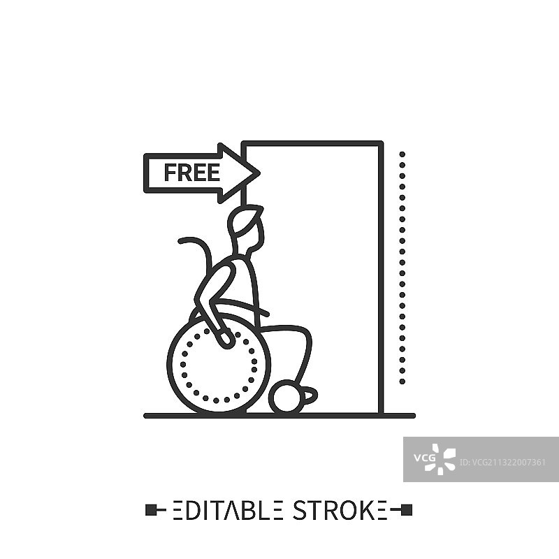 免费访问线性图标（可编辑）图片素材