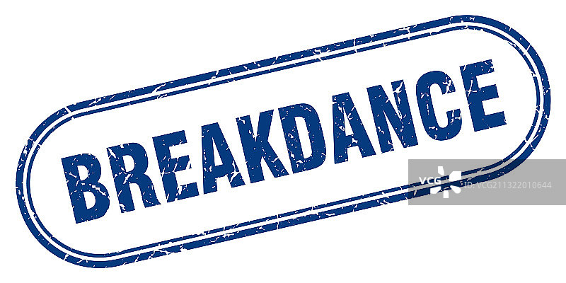 霹雳舞印章圆形纹理标志图片素材