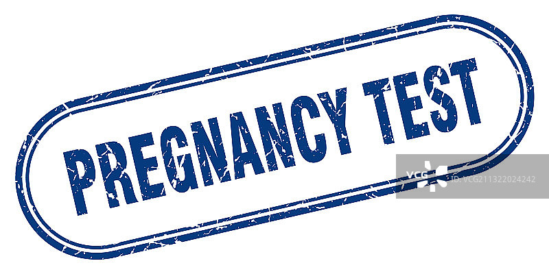 妊娠测试印章圆形 Grunge 纹理标志图片素材