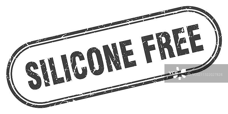 无硅胶图章圆形磨损纹理标志图片素材