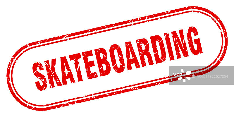 滑板运动印章圆形复古纹理标志图片素材