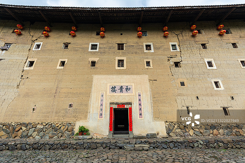 福建漳州南靖县云水谣风光，闽南，古镇，水乡，土楼图片素材