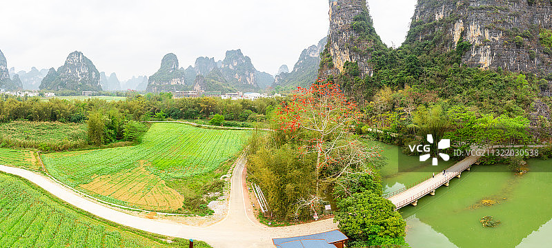 广西崇左大新明仕田园风光图片素材