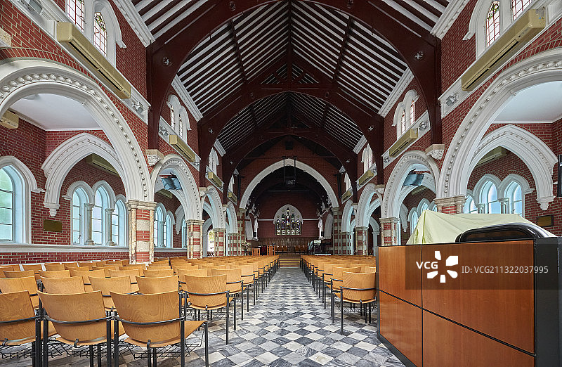 香港某教堂内部图片素材