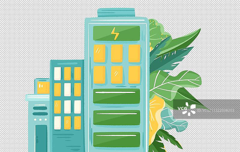 建筑叶子图片素材