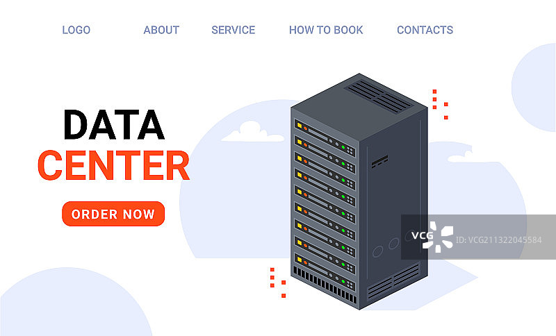 2.5D数据中心技术大型服务器备份图片素材