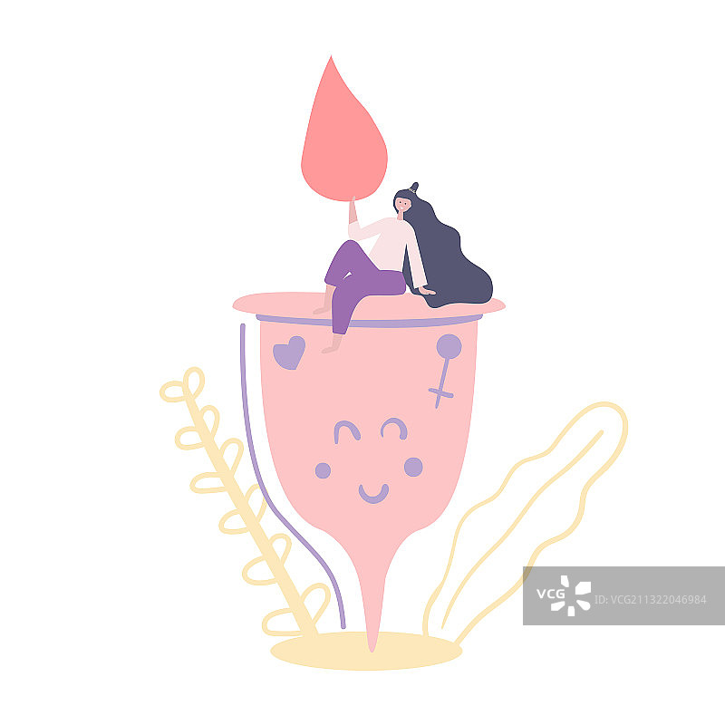 杯子女孩图片素材