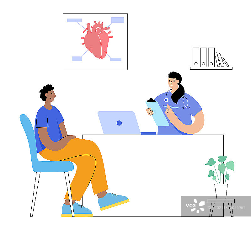 心脏科模板概念图片素材