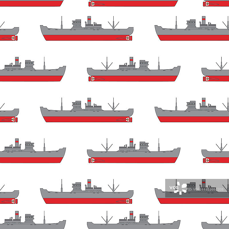 货轮蒸汽船海洋无缝图案图片素材