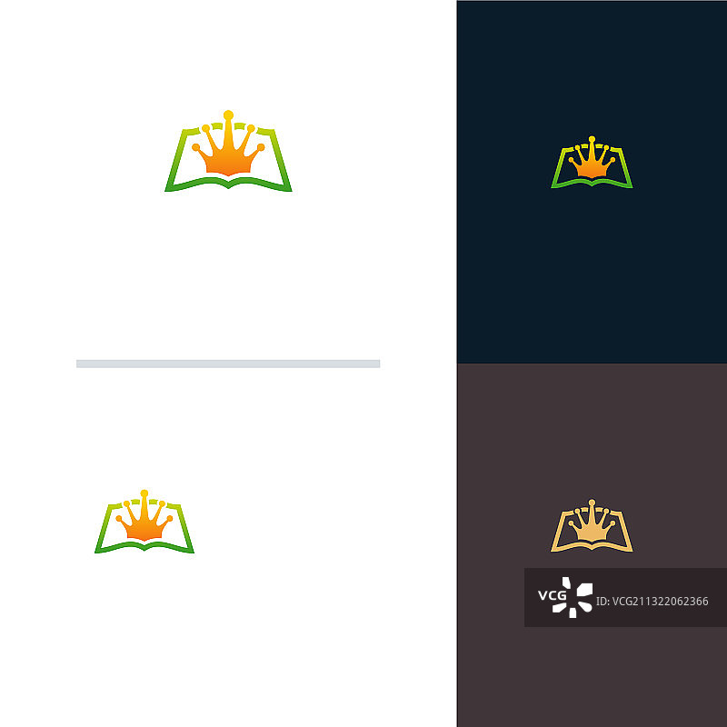 国王书籍logo设计理念图片素材
