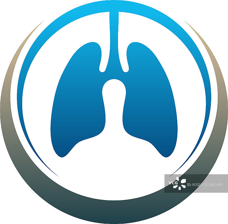 肺部健康标志模板肺部护理标志设计图片素材