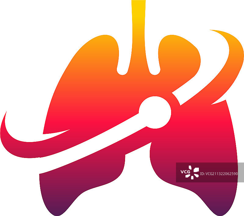 肺部星球Logo设计概念，肺部保护盾图片素材