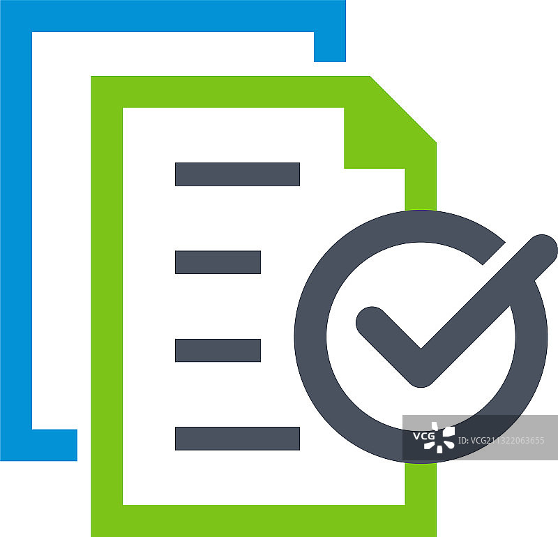 数据检查logo设计概念文档图片素材