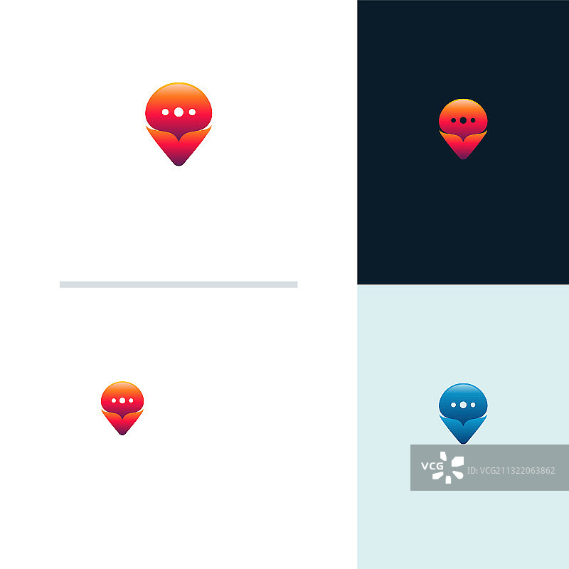 咨询点logo设计理念图片素材