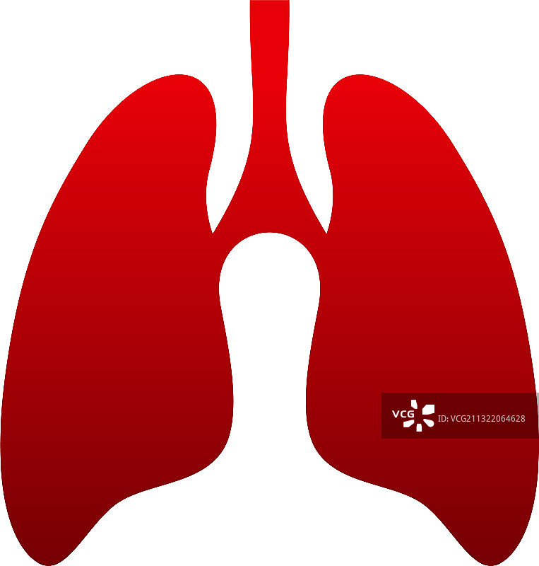 简约肺部健康logo模板图片素材