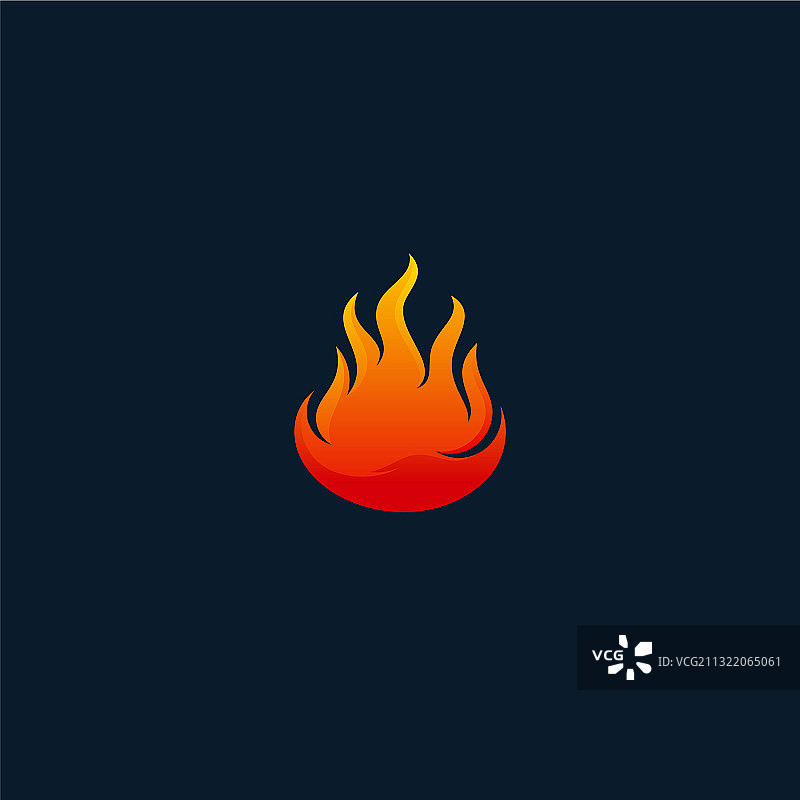 现代火焰标志设计图片素材