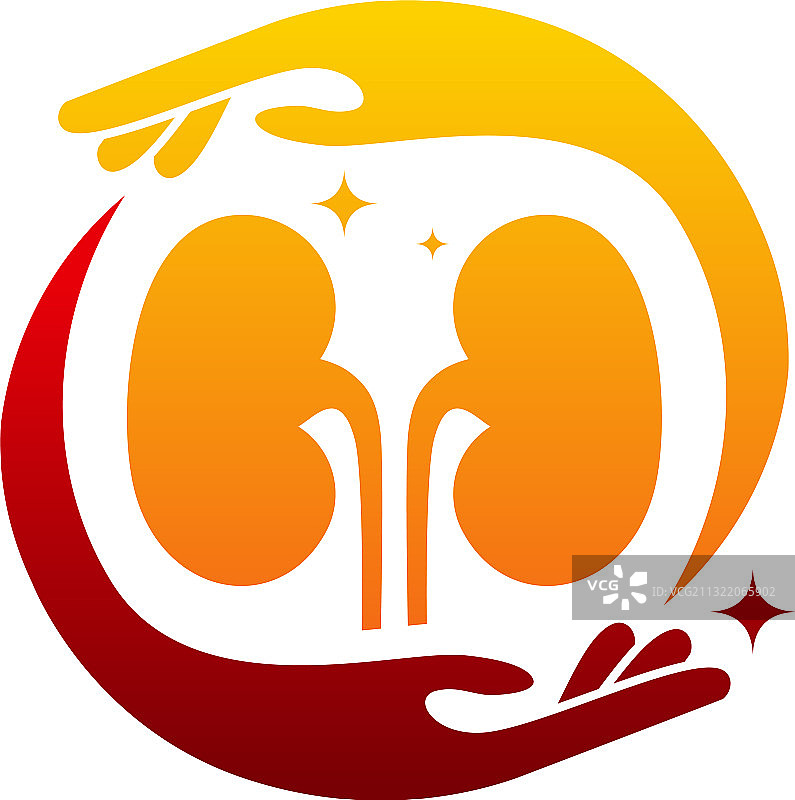 肾脏护理logo设计理念图片素材