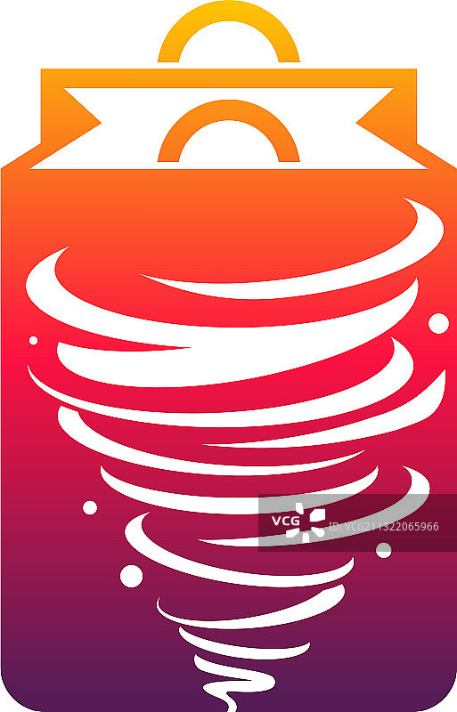 扭曲促销购物Logo设计理念图片素材