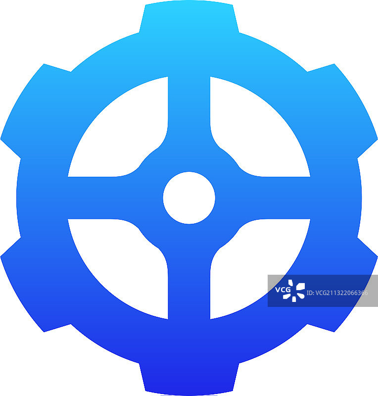 机械师齿轮简约logo设计模板图片素材