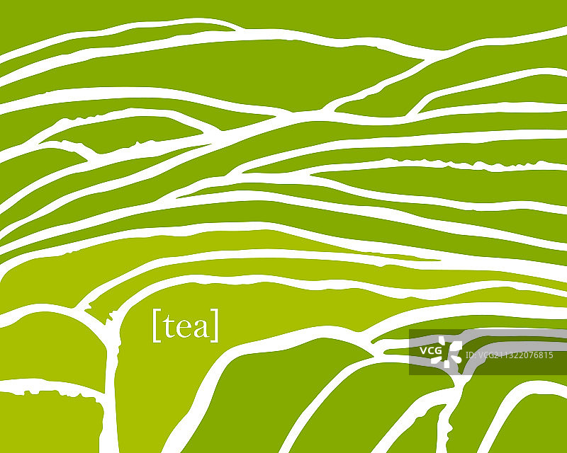 梯田式茶园图片素材