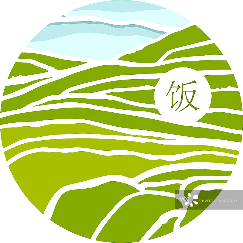 中国水稻梯田图片素材