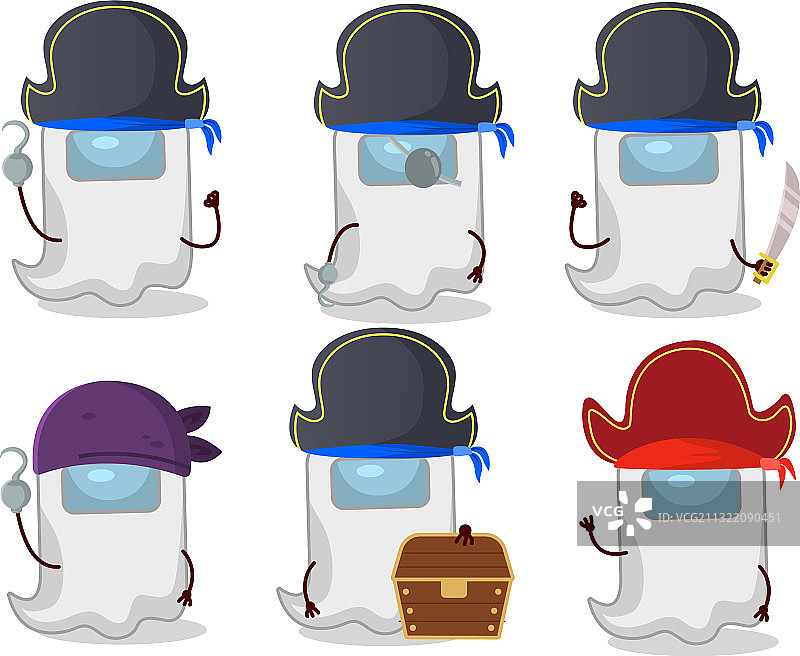 卡通人物白色幽灵图片素材