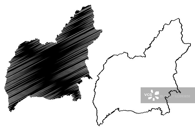 巴西瓜鲁柳斯市行政区划图片素材