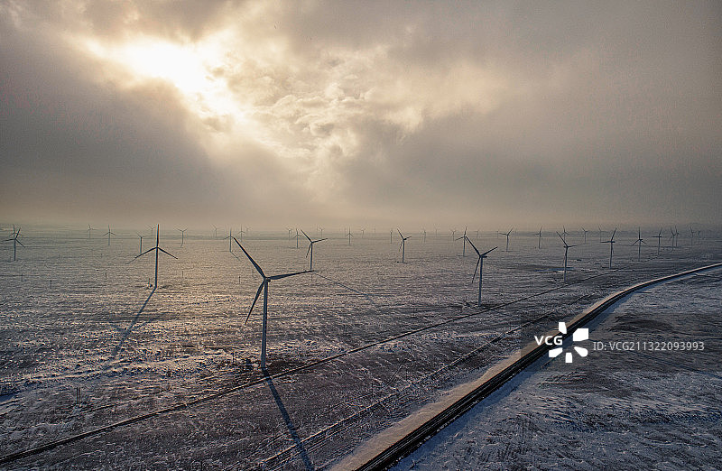 风力发电场图片素材