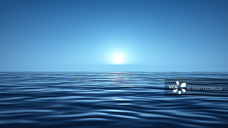 蓝色宁静水面湖面背景图片素材