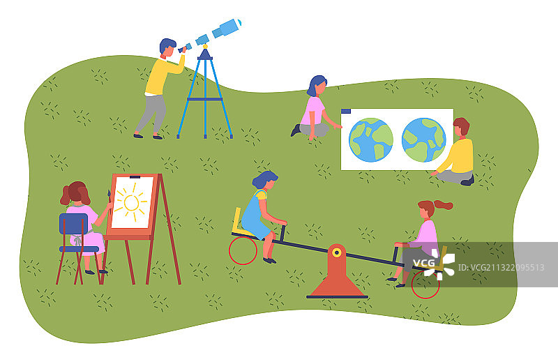 儿童夏季活动精选图片素材