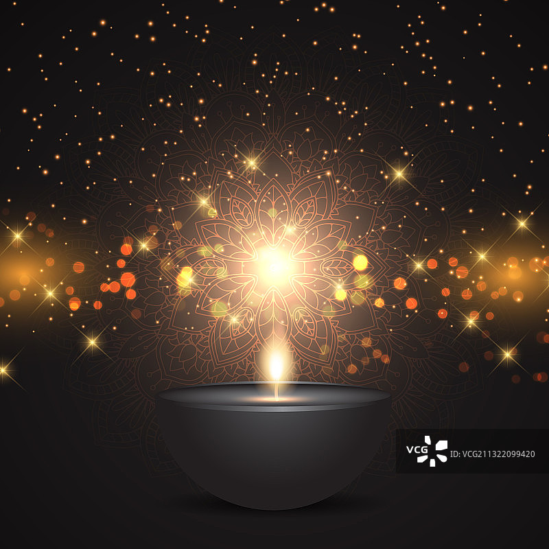 排灯节灯光背景设计图片素材