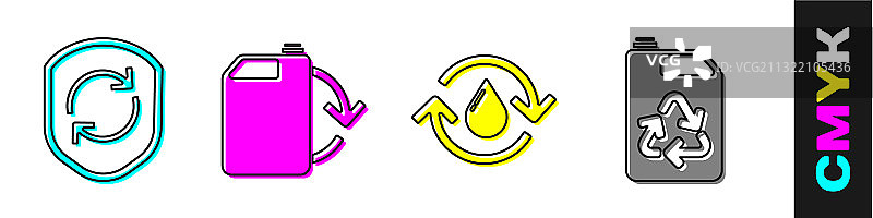 可回收盾牌标志生态燃料图片素材