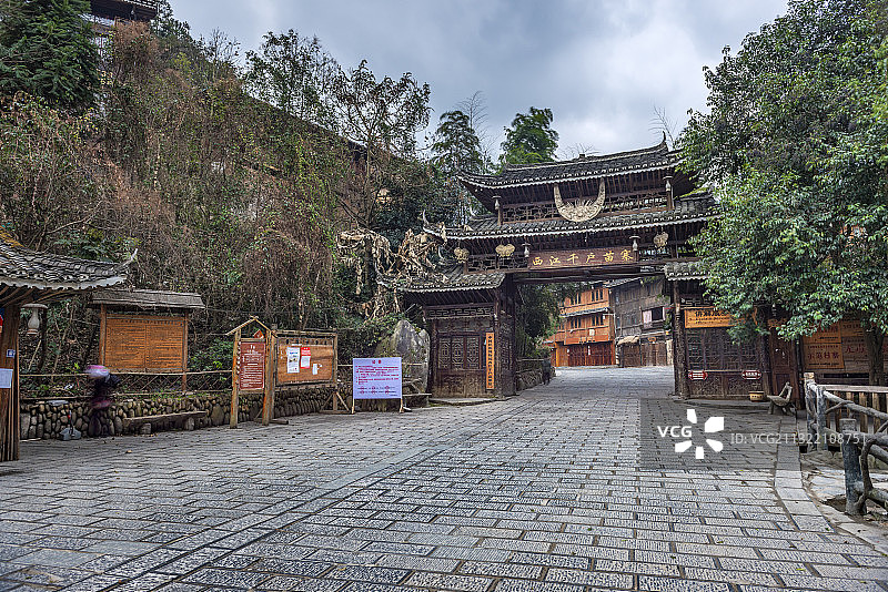 贵州西江雷山千户苗寨图片素材
