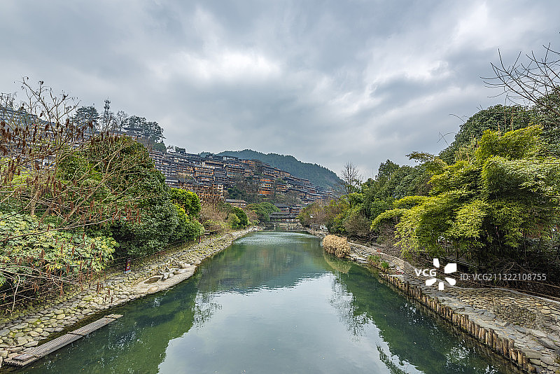贵州西江雷山千户苗寨图片素材