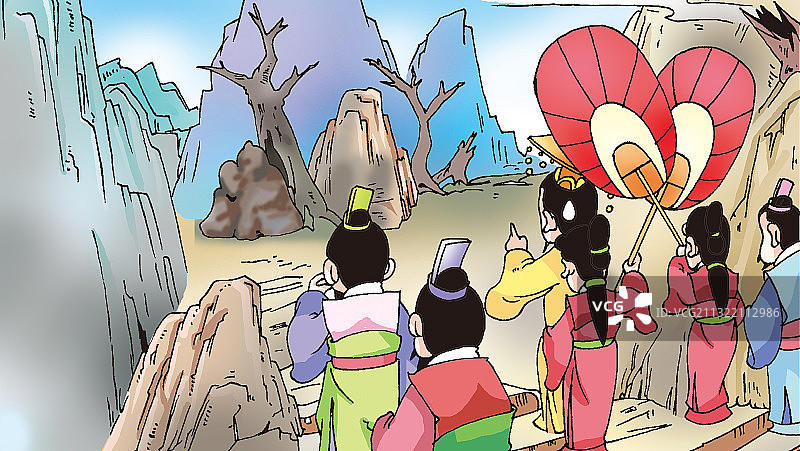 插画：清明节的由来图片素材