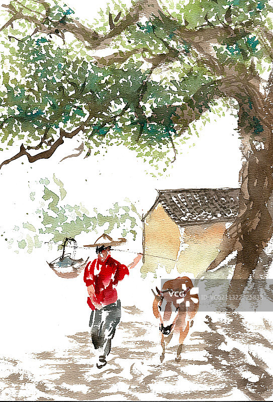 山间的小路图片素材