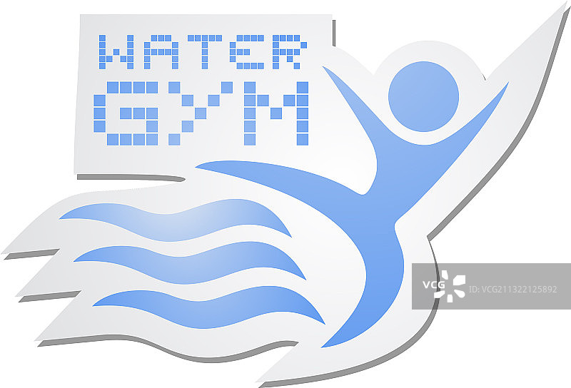 水上健身运动标志图片素材