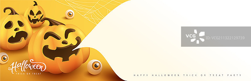 万圣节banner或派对邀请背景图片素材