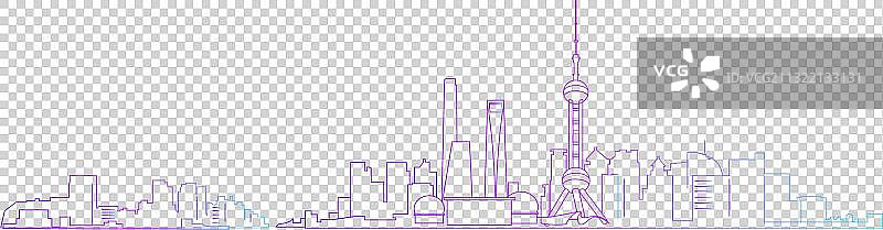 科技线条元素城市图片素材