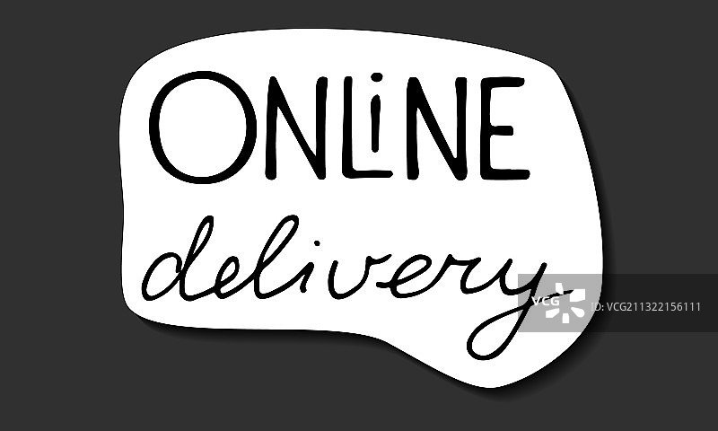 在线交付贴纸准备打印手图片素材