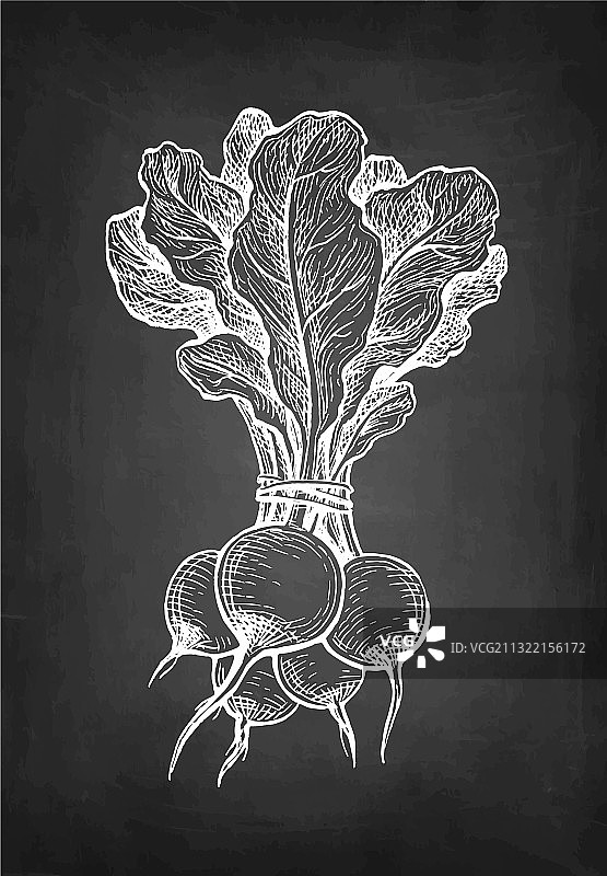 粉笔画萝卜图片素材