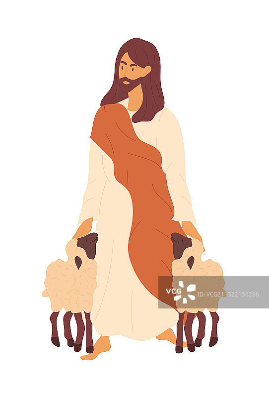 牧羊人耶稣图片素材