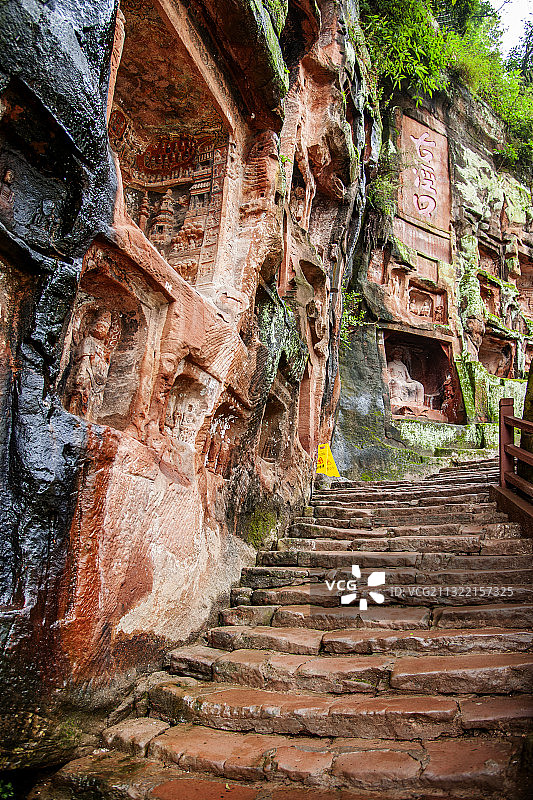 四川省乐山市夹江县千佛岩图片素材