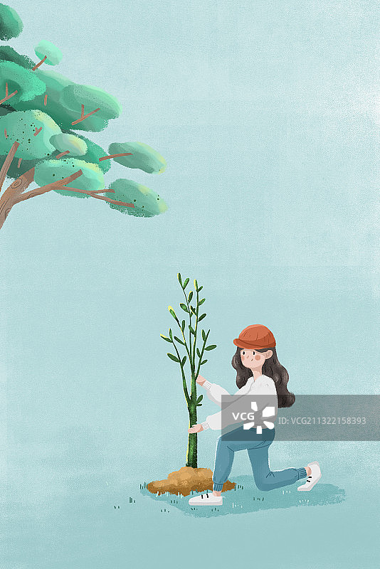 植树节图片素材