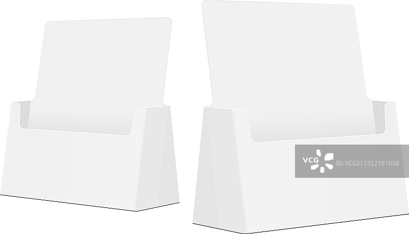 用于小册子的纸板展示架图片素材