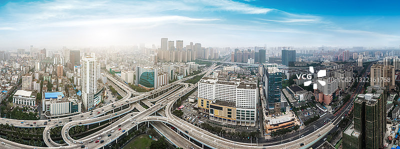 航拍海口城市风光图片素材