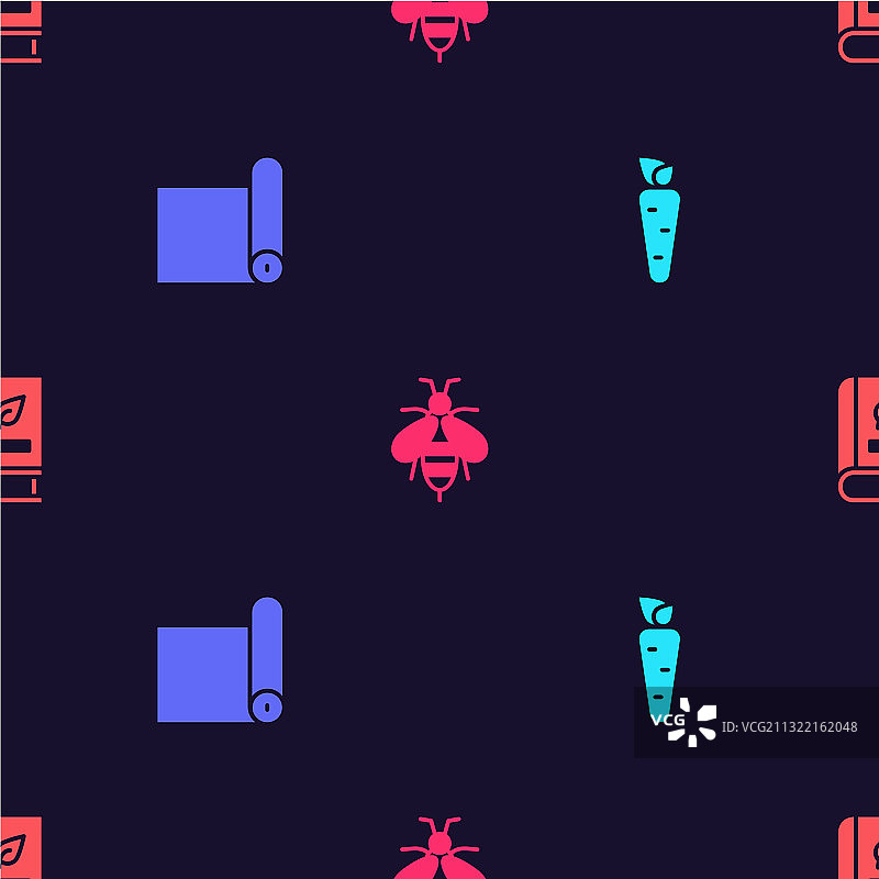 胡萝卜、健身垫、蜜蜂、医学书籍素材图片素材